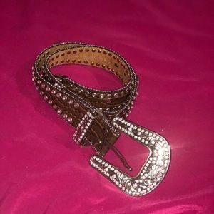 Blazin Roxx Scalloped Studded Cross Belt